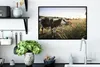 MuchoWow® MuchoWow® Gerahmtes Poster Kühe - Licht - Natur Produktbild-Vorschau 3