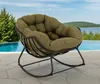 Lesli Living Schaukelsessel Cozy Olive anthrazit/olivgrün Produktbild-Vorschau 6