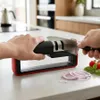 WELLHAUS Messerschärfer mit 3 Schleifstufen, schwarz – Produktbild-Vorschau 2