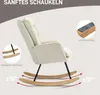 HOMCOM Schaukelstuhl Schwingsessel Armlehnsessel, Produktbild-Vorschau 4