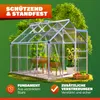 GARDEBRUK® Gewächshaus Aluminium 4,8m² mit Fundament Produktbild-Vorschau 6