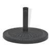 vidaXL Pied de parasol Résine Rond Noir 14 kg Voir les images du produit 1