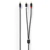 kabel subwooferu | RCA Hane | 2x RCA Hane | Guldplaterad | Náhled obrázku produktu 3