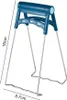 A blue and silver kitchen gripper tool is shown against a white background, with dimensions indicated. Produktbild-Vorschau