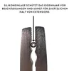 hair2heart Nanoringe #1 Schwarz mit Silikoneinsatz für Produktbild-Vorschau 5
