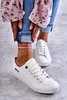 Damen Sneakers KK274010 Weiß, geschnürt, abgerundete, Produktbild-Vorschau 5