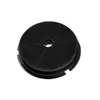 A single black circular carbon filter for a kitchen hood, shown in isolation against a white background. Produktbild-Vorschau