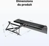 Wiltec Scarificateur Autoporté noir – 1520 x 480 x 810 mm – Voir les images du produit 3