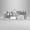 Bilder auf glas - Kittys Tiere Illustration - 140x50cm - Produktbild-Vorschau 3