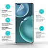 A smartphone screen protector is shown with various features highlighted by text and icons. Produktbild-Vorschau