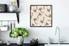 MuchoWow® Gerahmtes Poster Palme - Muster - Pastell 40x40 Produktbild-Vorschau 3