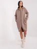 Rue Paris Langes Sweatshirt für Damen Teivance dunkelbeige Produktbild-Vorschau 3