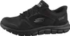 A side view of a black Skechers sneaker. Podgląd zdjęcia produktu