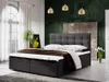 Ehebett mit Stauraum STIG 5 – 200x200, grau Produktbild-Vorschau 1