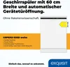Exquisit Geschirrspüler GSP6312-030D weiss | Spülmaschine Produktbild-Vorschau 2