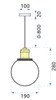 Toolight Pendellampe App044-1Cp Verto B Schwarz Metall Glas Produktbild-Vorschau 8