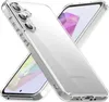 Two transparent phone cases are shown crossed over each other, with a phone screen visible through one of them. Produktbild-Vorschau