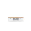 TV-Möbel Berge 160cm 2 Schubladen - weiß/Eiche Produktbild-Vorschau 1