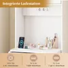 COSTWAY Ensemble coiffeur, coiffeuse avec tabouret, miroir Voir les images du produit 6
