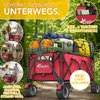 TRESKO® Bollerwagen faltbar 215L mit Bremse | Handwagen Produktbild-Vorschau 3