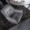 riess-ambiente Design Stuhl LOFT dunkelgrau Samt drehbar Produktbild-Vorschau 1