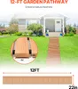SucceBuy Sentiero da giardino dritto in legno, 3,67 m di Anteprima dell’immagine prodotto 2