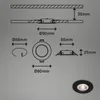 BRILONER - Set di 4 luci LED da incasso a soffitto, luci da Anteprima dell’immagine prodotto 4