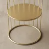 Okrągły stolik kawowy z metalu, z półką RODA, 52 cm Podgląd zdjęcia produktu 4