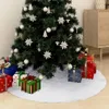 Weihnachtsbaumrock Weiß 150 cm Kunstfell Produktbild-Vorschau 2