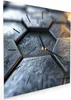 Wanduhr aus Glas mit Motiv Hexagon Fliesenstrukur- 30 x 30 Produktbild-Vorschau 2