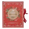 Weihnachts-Geschenkset: Kerzen und Christbaumkugeln im roten Adventskalender Náhled obrázku produktu