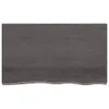 vidaXL Wandregal Dunkelgrau 100x60x2 cm Massivholz Eiche Produktbild-Vorschau 3