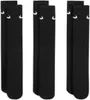 Three pairs of black Nike crew socks are displayed side-by-side against a white background. Produktbild-Vorschau