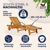 Casaria® Sonnenliege Klappbar Wetterfest Holz Gartenliege Produktbild-Vorschau 2