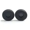 Two black ear pads for headphones are shown against a white background. Produktbild-Vorschau