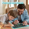 A father and son are lying on the floor, drawing on a digital tablet. Podgląd zdjęcia produktu