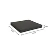 A dark gray cushion with dimensions indicated by measurement lines and text. Produktbild-Vorschau