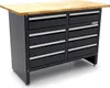 HBM Werkbank 120 cm mit 8 Schubladen, Arbeitsplatte aus Produktbild-Vorschau 1