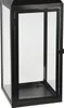 3er Gartenlaternen Laternen Metall Windlicht Schwarz H23/39/49cm Produktbild-Vorschau