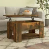 vidaXL Couchtisch Räuchereiche 79x49x41 cm Holzwerkstoff Produktbild-Vorschau 2