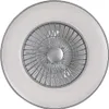 A top-down view of a ceiling fan with integrated LED lighting. Podgląd zdjęcia produktu