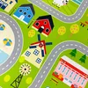 Spielerischer Kinderzimmerteppich mit Städtemuster in Grün Produktbild-Vorschau 7