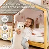 Musselin Hausbett Himmel Kinderzimmer Baumwolle mit Gold Produktbild-Vorschau 6