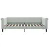vidaXL Letto da giorno con materasso grigio chiaro 90x200 Anteprima dell’immagine prodotto 4