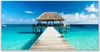 Glasbilder 140x70 Wandbild Druck auf Glas Meer Brücke Produktbild-Vorschau 1