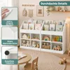 KOMFOTTEU 4-stöckiges Kinderbücherregal, Montessori Produktbild-Vorschau 4