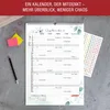 Familienkalender 2026 5 Spalten mit 300 Stickern  - A3 Produktbild-Vorschau 4
