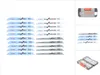 A collection of Bosch reciprocating saw blades and a storage case. Produktbild-Vorschau