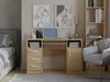 PC-Schreibtisch mit Schubladen und Schrank BELLUNO – Eiche, Produktbild-Vorschau 2
