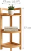 Scaffale angolare Relaxdays in bambù, 3 ripiani Anteprima dell’immagine prodotto 4
